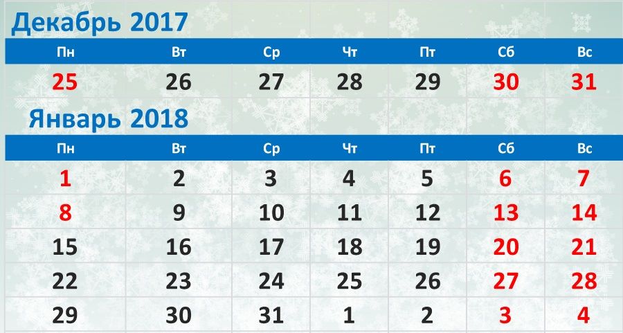 Графік роботи на новорічні свята
